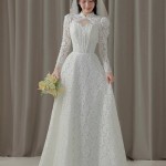 TVC790 Váy Cưới Đi Bàn, Đầm Cưới Đi Bàn, Dáng Xuông, 3 Mẫu Váy Cổ Điển