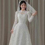 TVC790 Váy Cưới Đi Bàn, Đầm Cưới Đi Bàn, Dáng Xuông, 3 Mẫu Váy Cổ Điển