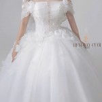 TVC805  Váy Cưới Làm Lễ, Đầm Cưới Đi Tiệc, Voan, Bệt Vai Ngang, Tùng Bồng