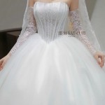 TVC812 Váy Cưới Làm Lễ, Đầm Cưới Đi Tiệc, Bệt Vai Ngang, Ren, Tùng Bồng