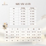 TVC815 Váy Cưới Làm Lễ, Váy Cưới Tiệc Cúp Ngực, Vải Phi Nhật, Ren, Váy Thiết Kế