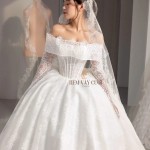 TVC828 Váy Cưới Làm Lễ, Đầm Cưới Đi Tiệc, Cúp Ngực, Tùng Bồng, Xếp Ly