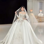 TVC838 Váy Cưới Làm Lễ, Đầm Cưới Đi Tiệc, Cúp Ngực